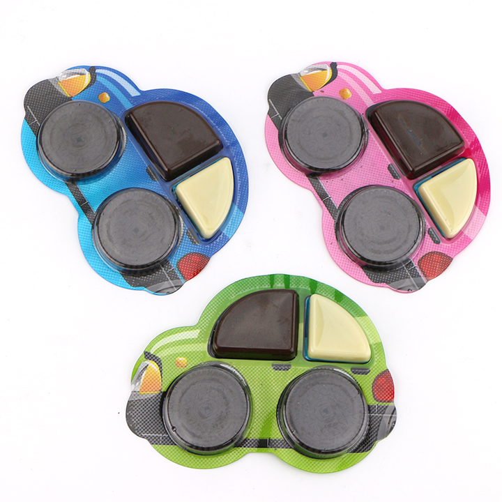 Chocolate Biscuit Candy Tuk Tuk Car Shaped Cocoa Cookie Candy with chocolate jam CH-D158