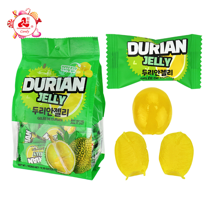 Real Durian Flavor Jelly Fruit Gummy Candy CH-J786