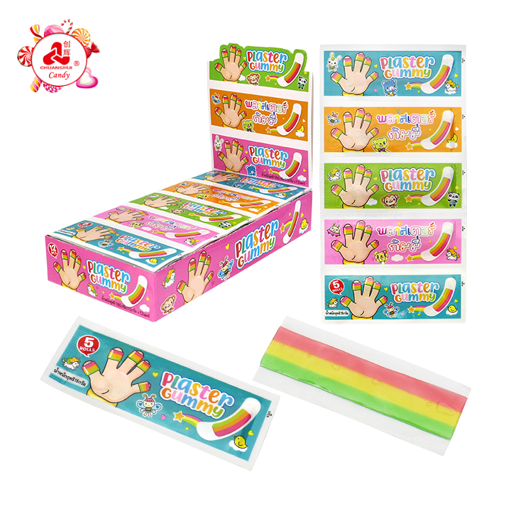 5pcs Band-Aid Style Rainbow Roll Gummy Candy CH-J787