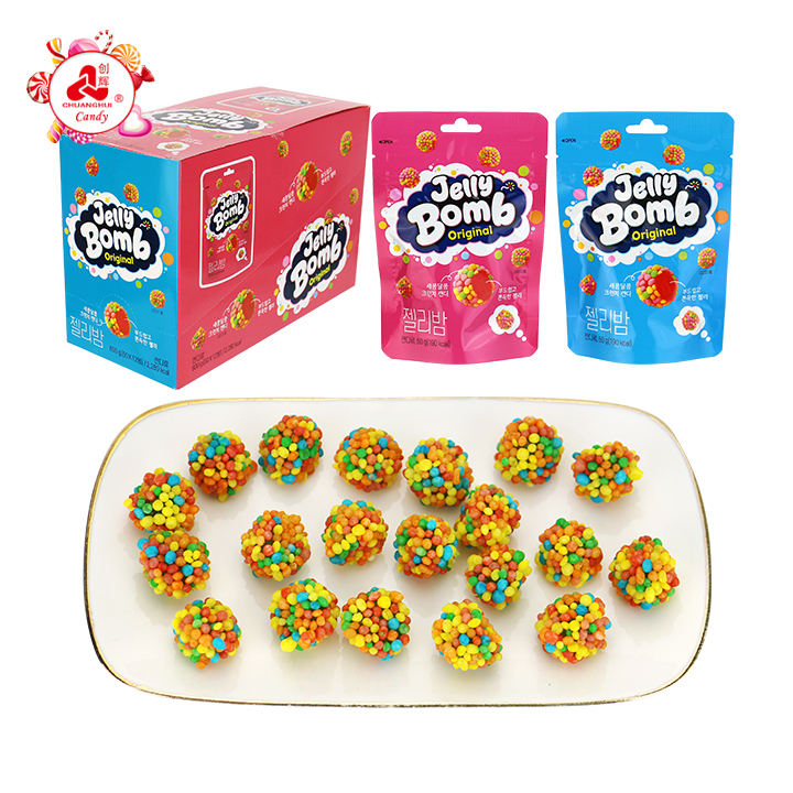 Jelly Bomb Sour Gummy Ball Candy CH-J789