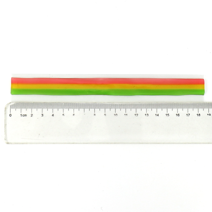 9g Rainbow Color Sour Strips Belt Roll Gummy Candy CH-J790