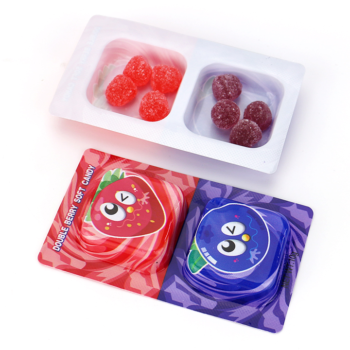 Strawberry & Blueberry Double Berry Soft Gummy Candy CH-J791