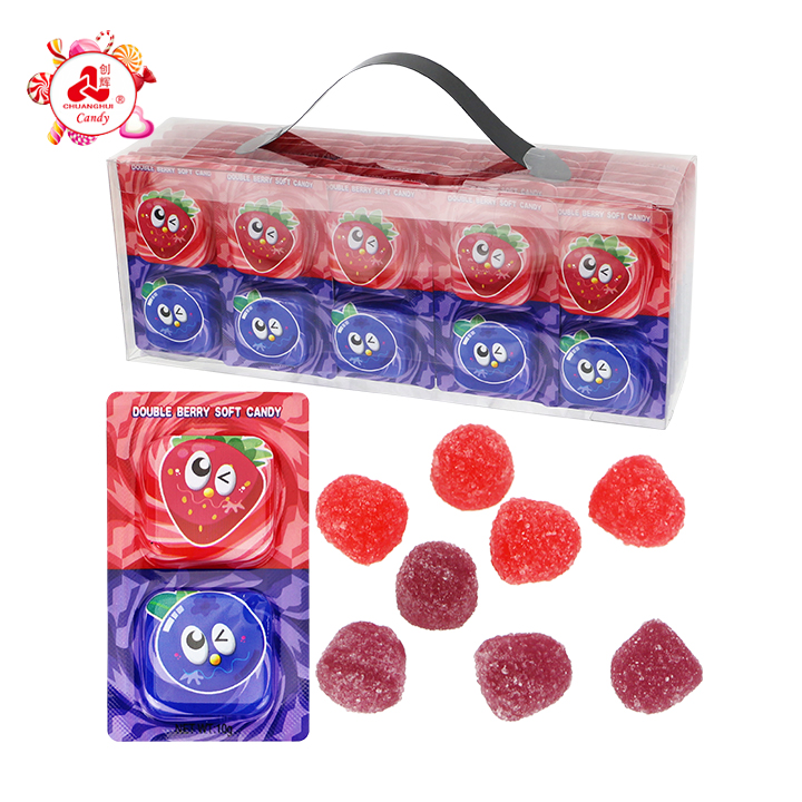 Strawberry & Blueberry Double Berry Soft Gummy Candy CH-J791