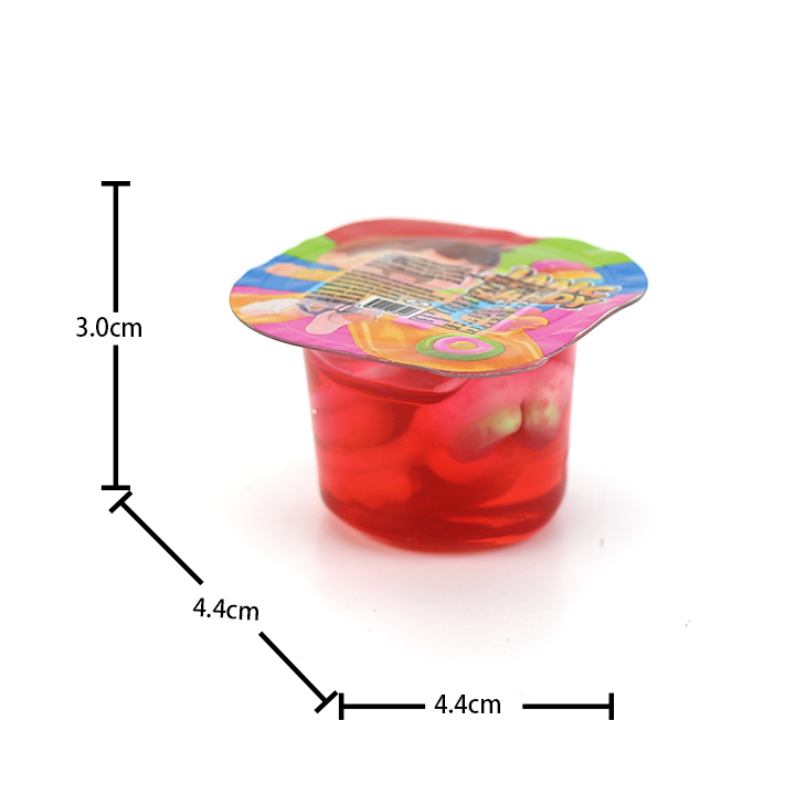 Sweet Sour Wet Gummy Fruit Jam Cup Gooey Gummies Candy in Jar CH-J796
