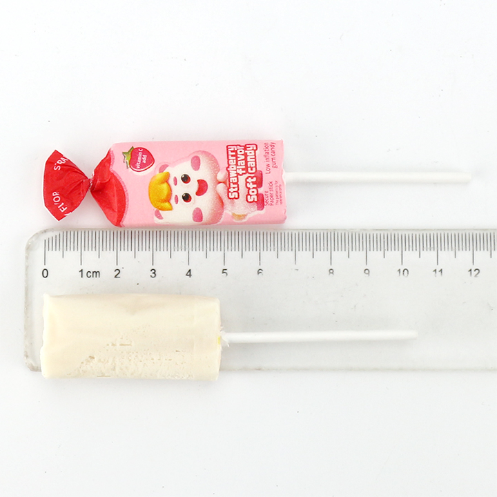 Low Inflation Milk & Fruit Flavor Chewy Soft Lollipop Candy CH-J803