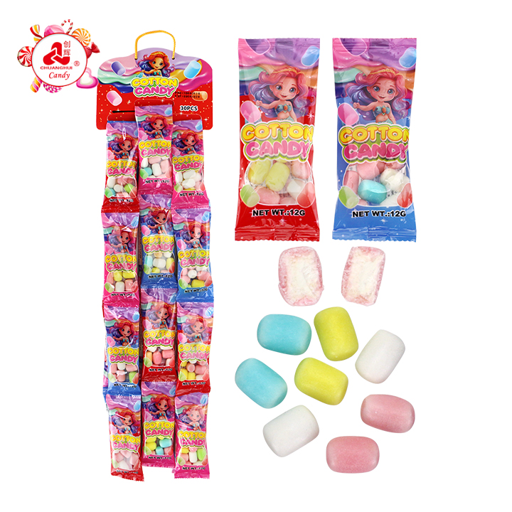 Mini Marshmallow Crispy coated Cotton candy CH-M256