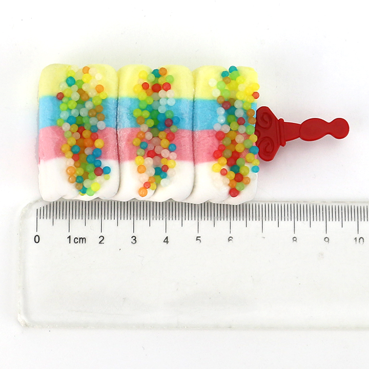 Ice Lolly popsicle Shaped Marshmallow With Colorful Sprinkle candy CH-M259