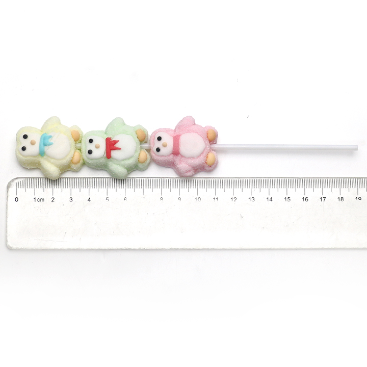 3pcs in Stick Cartoon Penguin Shaped Marshmallow Lollipop CH-M260