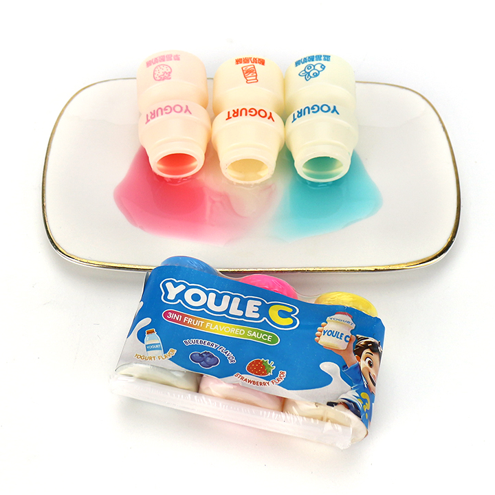 3 in 1 Yogurt Bottle Shaped YOULE C Liquid Jam Candy CH-N801