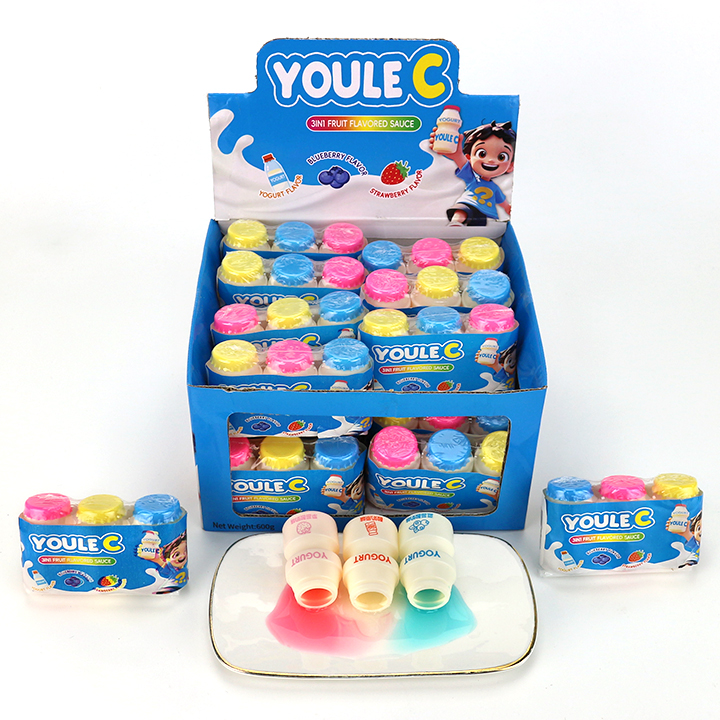 3 in 1 Yogurt Bottle Shaped YOULE C Liquid Jam Candy CH-N801