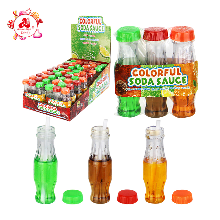 3-in-1 Cola Soda Bottle Sauce 3 Flavors Liquid Jam Candy CH-N802