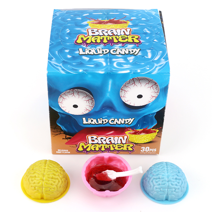 Halloween Brain Shaped Fruit Flavor Syrup Liquid Jam Candy CH-N804