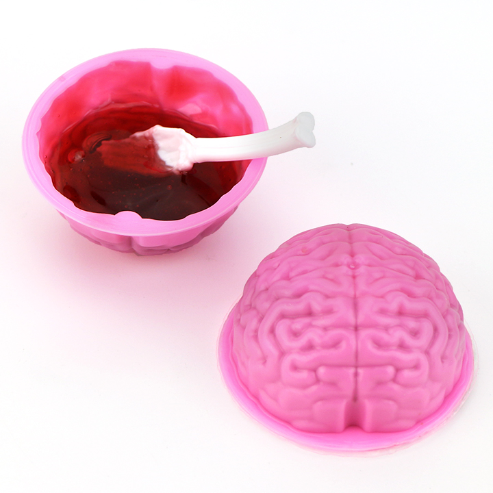 Halloween Brain Shaped Fruit Flavor Syrup Liquid Jam Candy CH-N804
