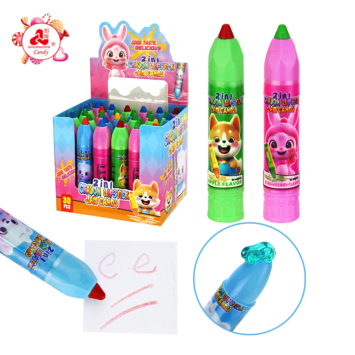 2-in-1 Crayon Pen Shaped Squeeze Liquid Jam Candy CH-N807