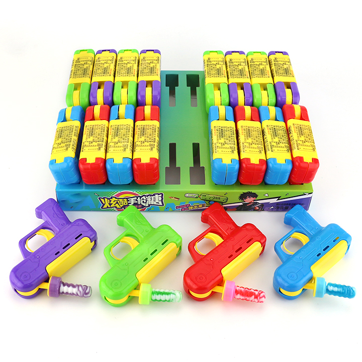Funny Candy Automatic Pop-up Gun Toy Lollipop Candy Toy CH-T1474