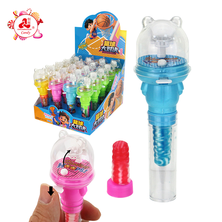 Mini Basketball Shooting Game Lollipop Toy Candy With Nipple Lollipop CH-T1475