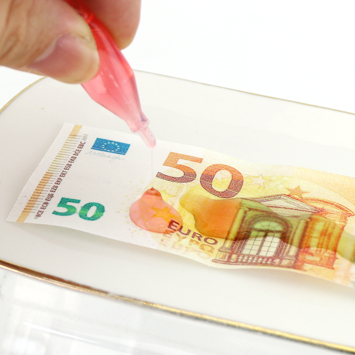 USD Euro Bill Money Shaped Edible Rice Paper with Liquid Jam Candy CH-T1476