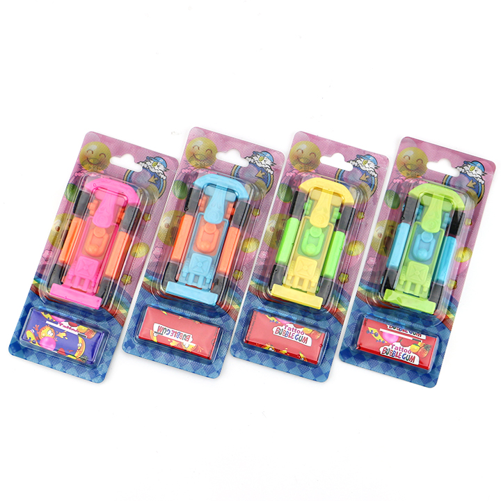 Cartoon F1 Race Car Toy with Tattoo Sticker Bubble Gum CH-T1479