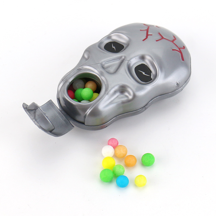 Halloween Skull Pull-Back Toy Car with Mini Colorful Candy CH-T1480
