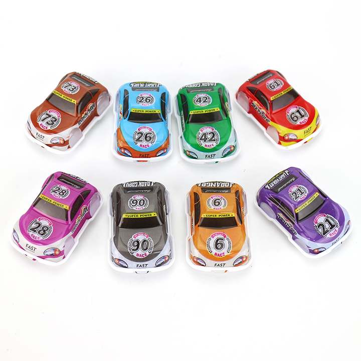 Cartoon Wall-Sliding Race Car Toy Candy CH-T1481