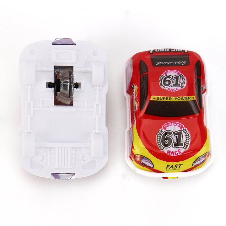 Cartoon Wall-Sliding Race Car Toy Candy CH-T1481