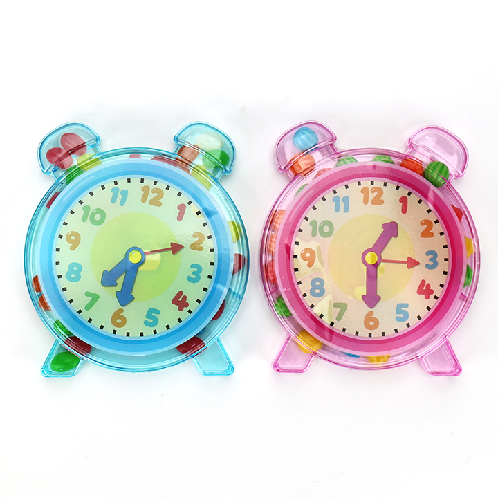 LED Light Alarm Clock Shaped Toy Candy Box with Colorful Candies TB279