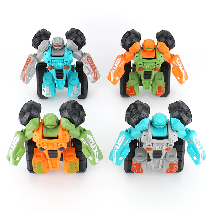Variable beach Motorcycle Transform ATV robot toy with colorful candyCH-TB281