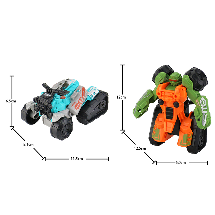 Variable beach Motorcycle Transform ATV robot toy with colorful candyCH-TB281
