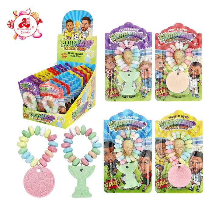Cartoon Football Cup Bracelet Pressed Tablet Candy CH-Z305
