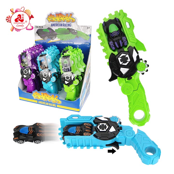 Cool Shark Track Gun Race Car Launcher Toy Candy CH-TB290