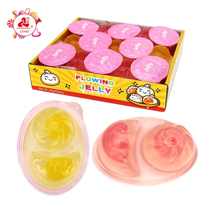 Halal dumpling & baozi shaped flowing Jelly Pudding Candy CH-K333