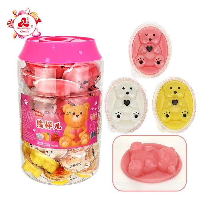 Cartoon Cute Bear Shape Fruit Jelly Pudding Candy CH-K336
