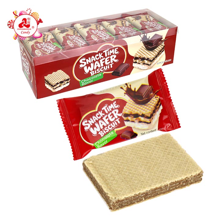 14g Chocolate Wafer Biscuit, Multi-Layer Crispy Wafer With Chocolate Cream Filling CH-D162