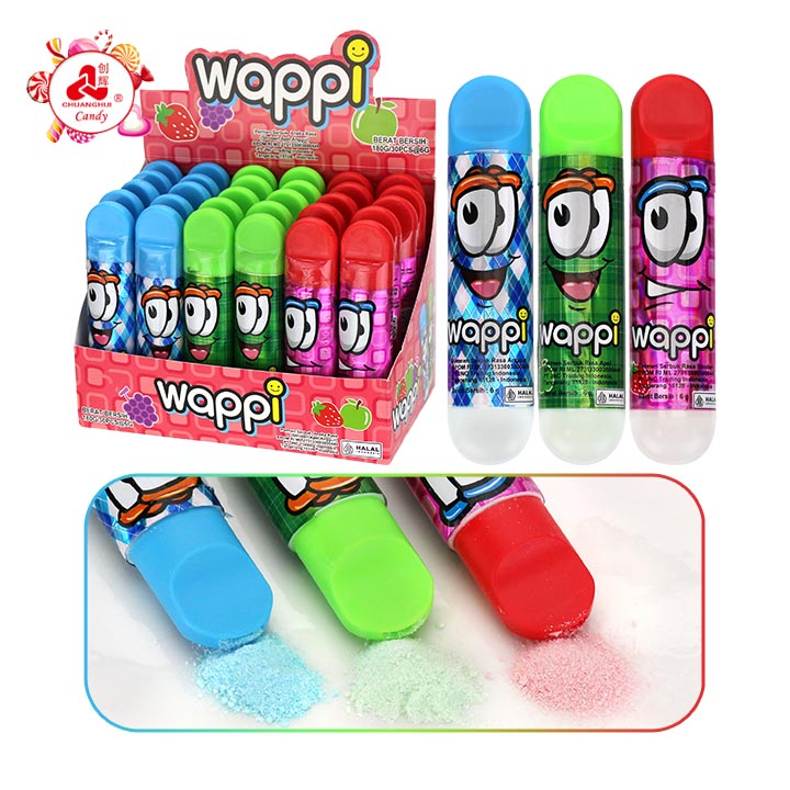 Cartoon Pen Fruit Flavor Wappi Sour Powder Candy CH-N814