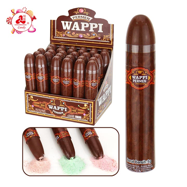 Novelty Cigar Shaped Sour Powder Candy CH-N815