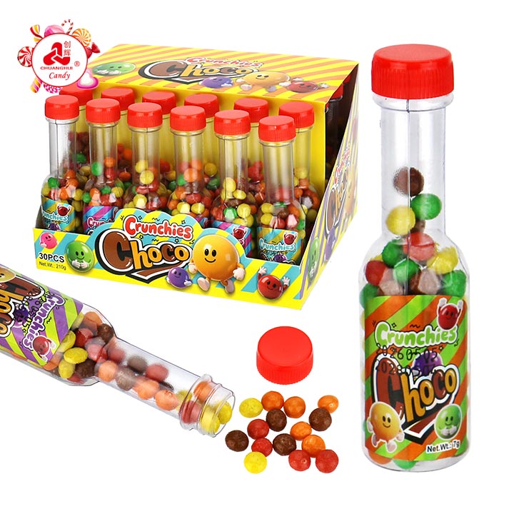 Mini Wine Bottle Crunchies Chocolate Bean Candy CH-N819