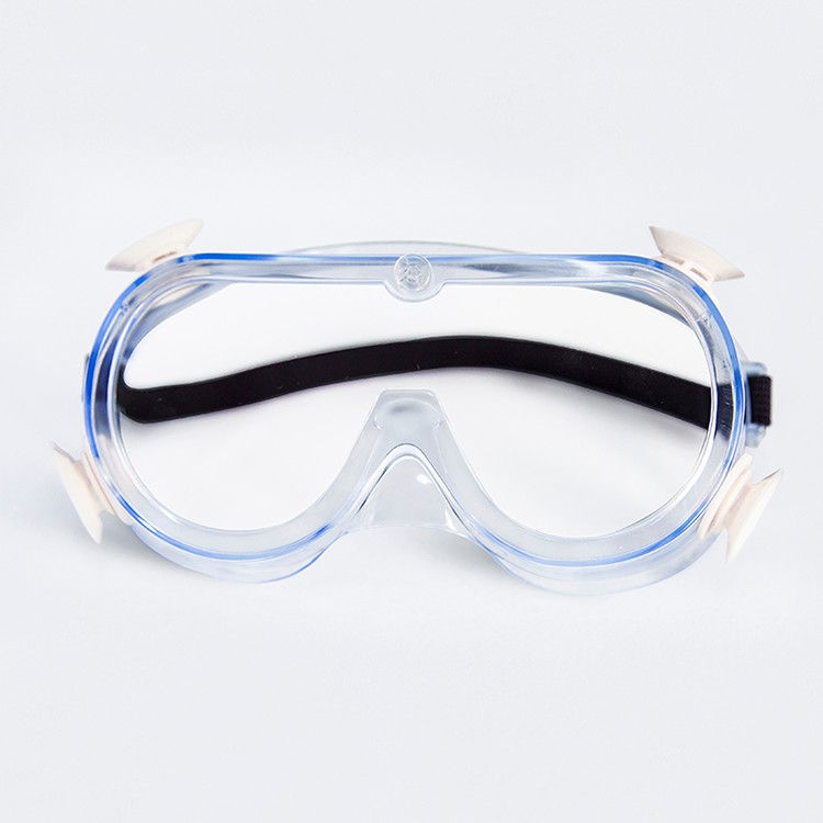 Alta definición sin correa de poliéster apretada PVC clínica protectores oculares gafas HMJ400