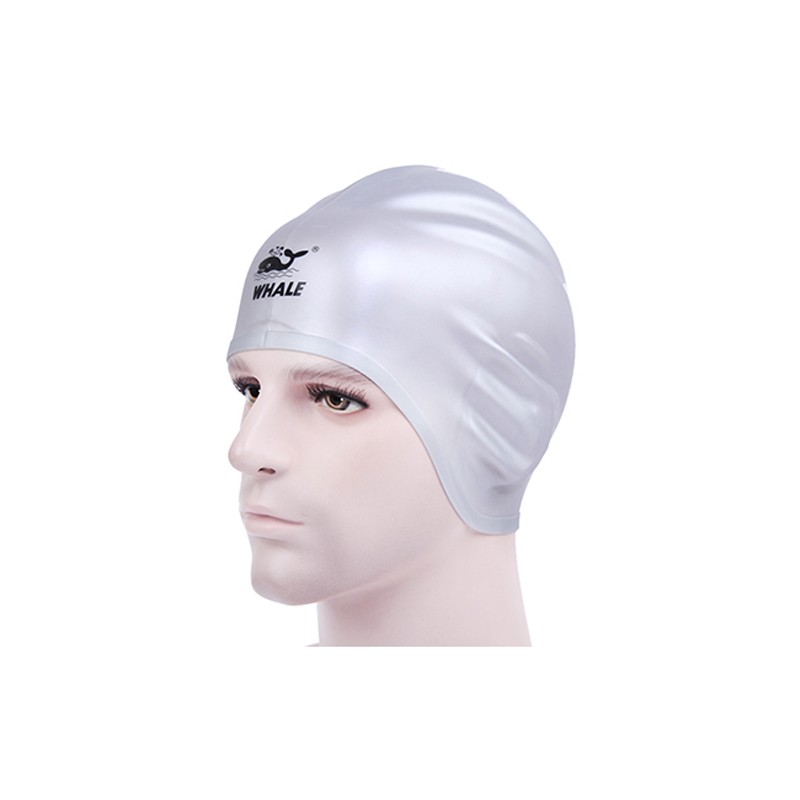 Durable silicone custom multi patterns 3D long hair swimming cap CAP-1700