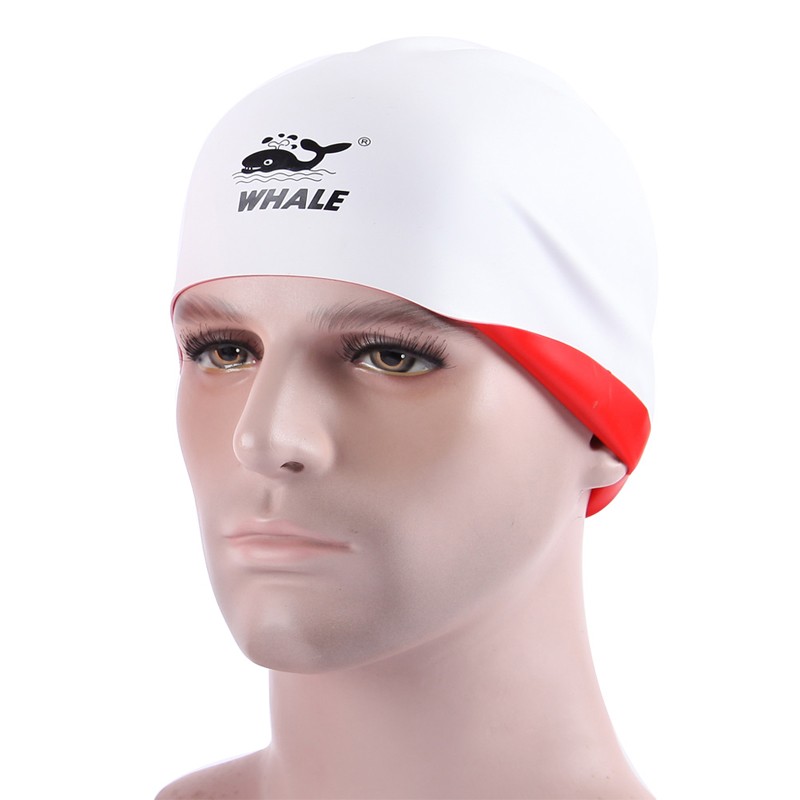 3D ear guard silicone both side wear swimming cap CAP-1800
