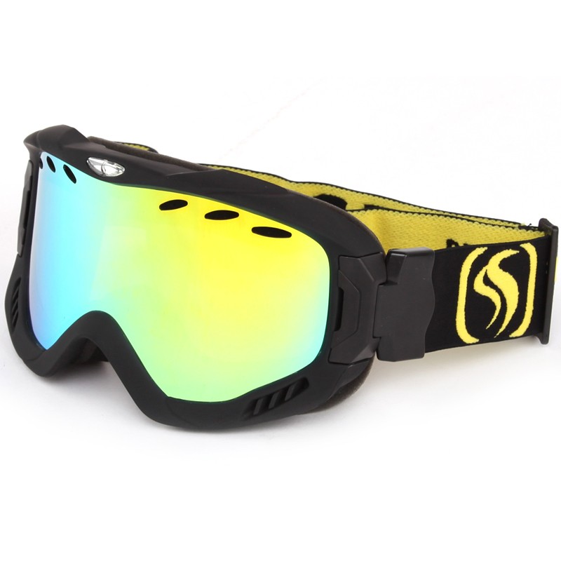 Top class memory sponge attached tightly lens ski goggles SNOW-2900
