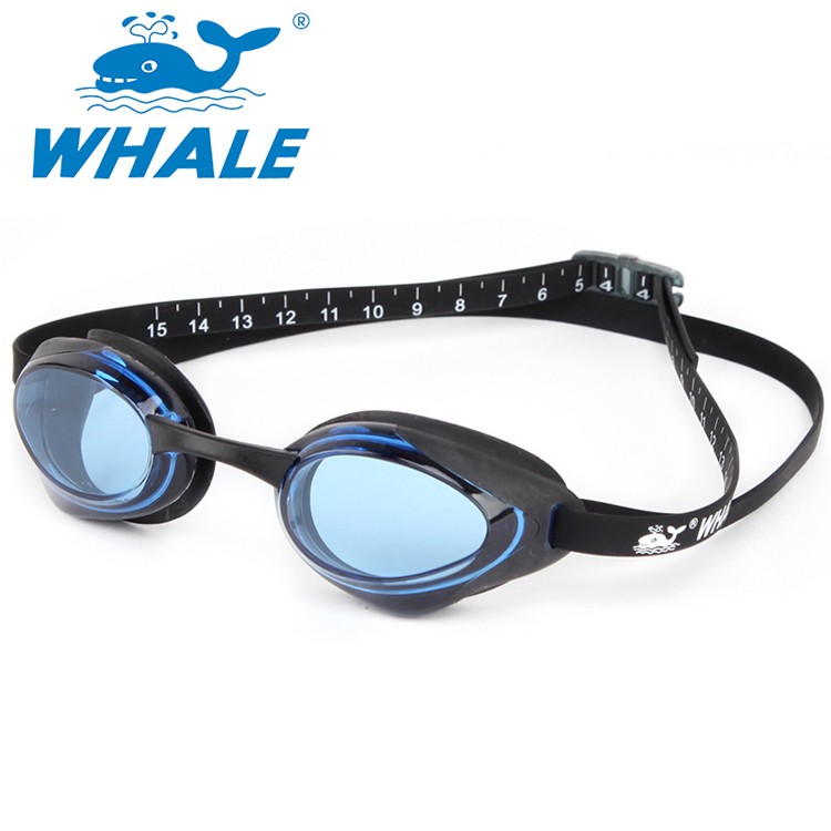 WHALE brand pc lens digit ruler racing swim goggles CF-8500
