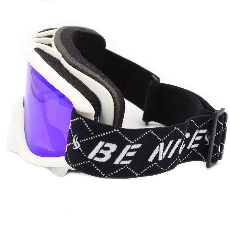 Supply Full UV protetionremovable nose guard wide view ski glasses SNOW