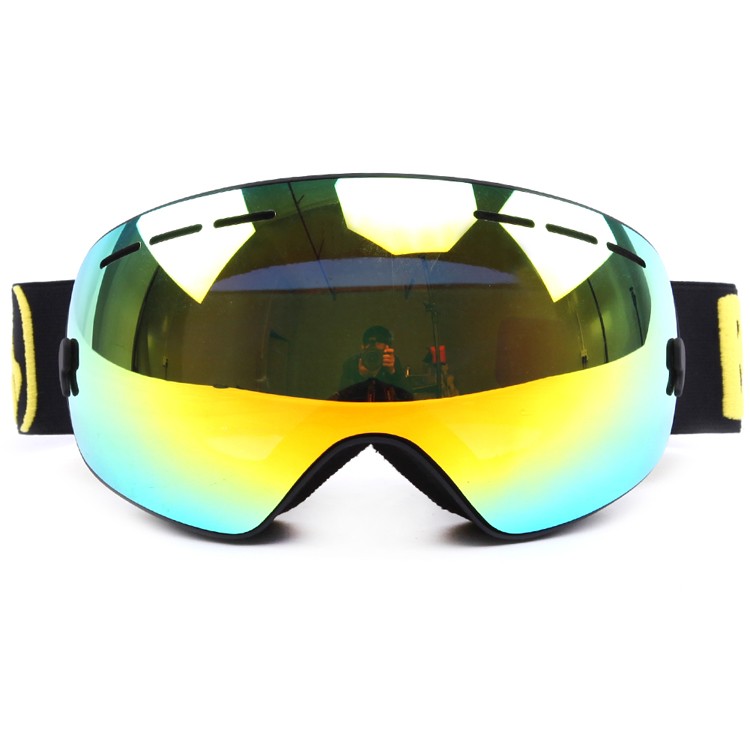 Lente de doble capa, nariz alta, salidas de aire de espuma, gafas de esquí, SNOW-3100