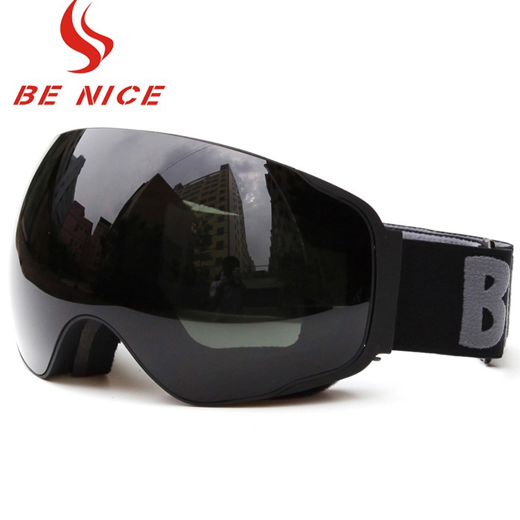 Hot Selling Large Spherical Lens Nylon Strap Ski eyeglass Goggles SNOW-4200
