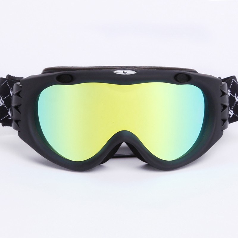 High density adjustable non-slip webbing permanent anti-fog universal ski goggles SNOW-300