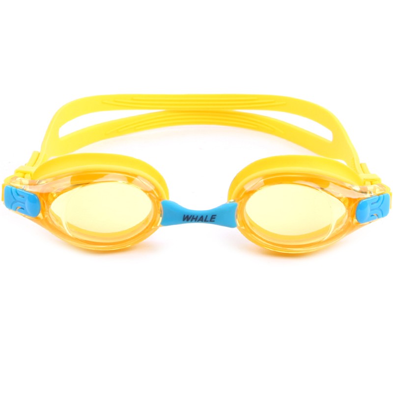 Adjustable latex head strap OEM package youth swimming goggles CF-6600