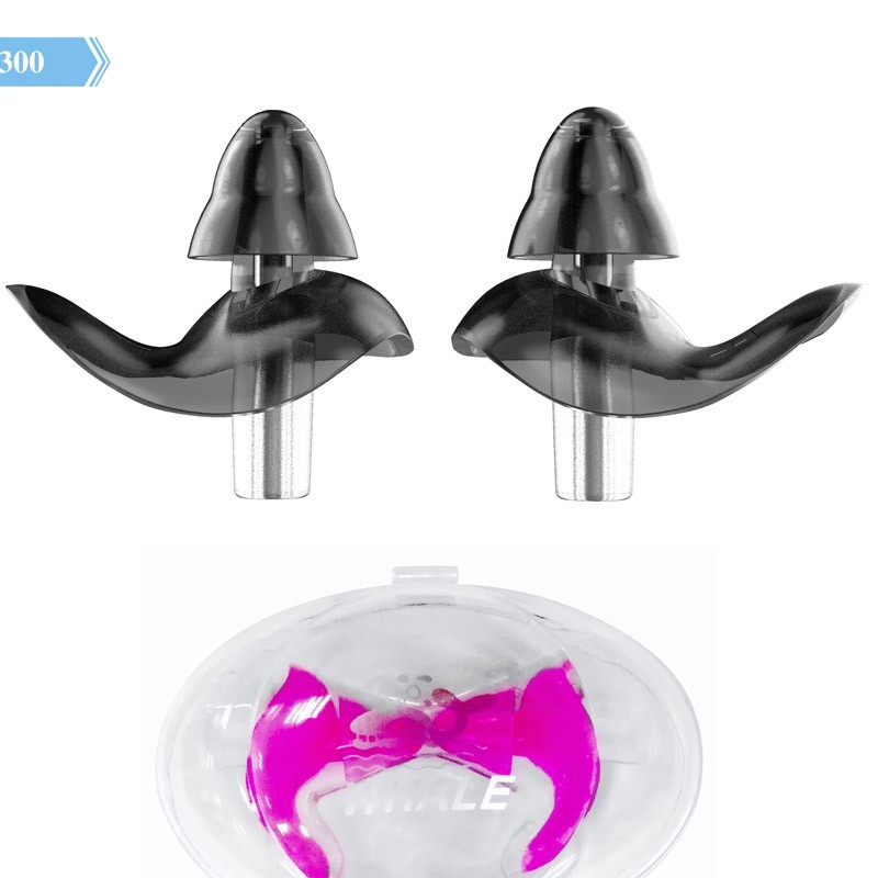 WHALE soft silicone waterproof no pinch comfortable nose clips swimming earplugs EP-300