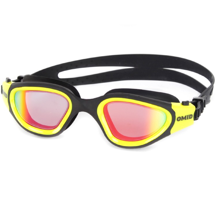 Silicone comfortable fit REVO lens racing swim glasses MM-7200