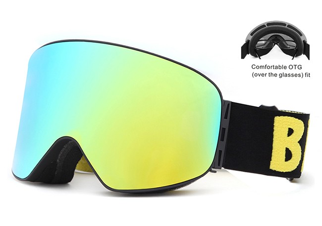 Occhiali da sci personalizzati antiappannamento con protezione UV occhiali da snowboard SNOW-5100