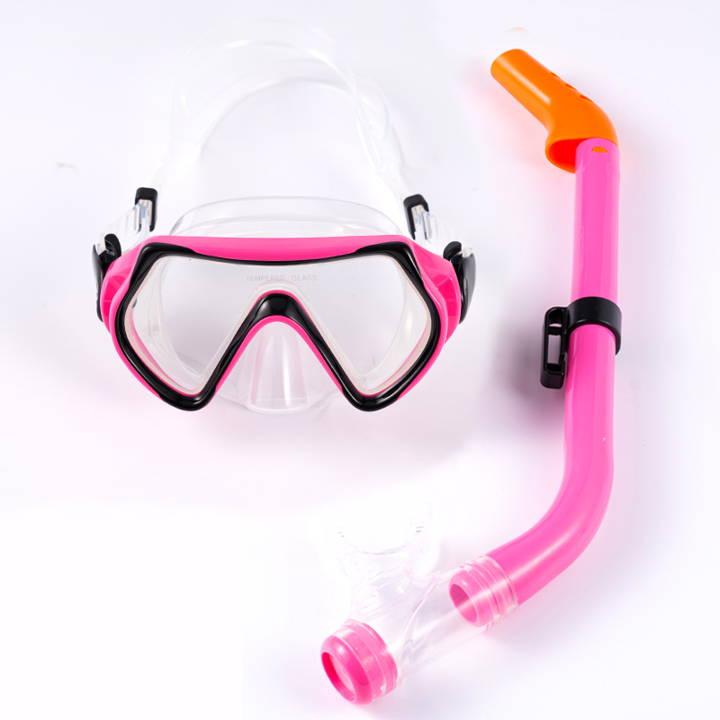 WHALE Kids Snorkel Set Snorkel Mask with Premium Dry Snorkel Set for Children 1011S